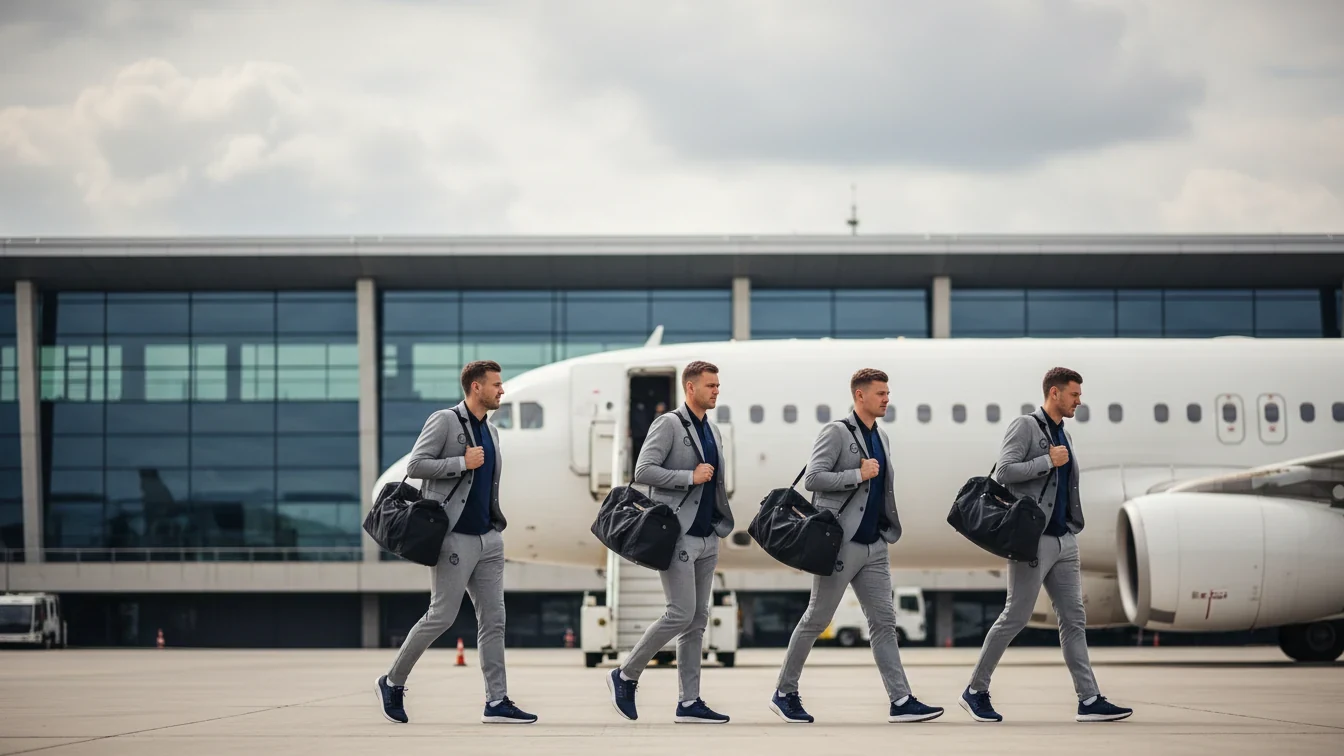 Håndboldhold på vej til europæisk udekamp med fly